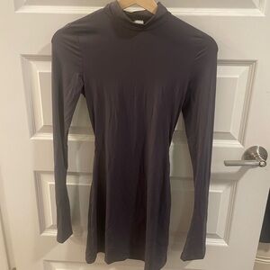 Princess Polly Charcoal Long Sleeve Dress